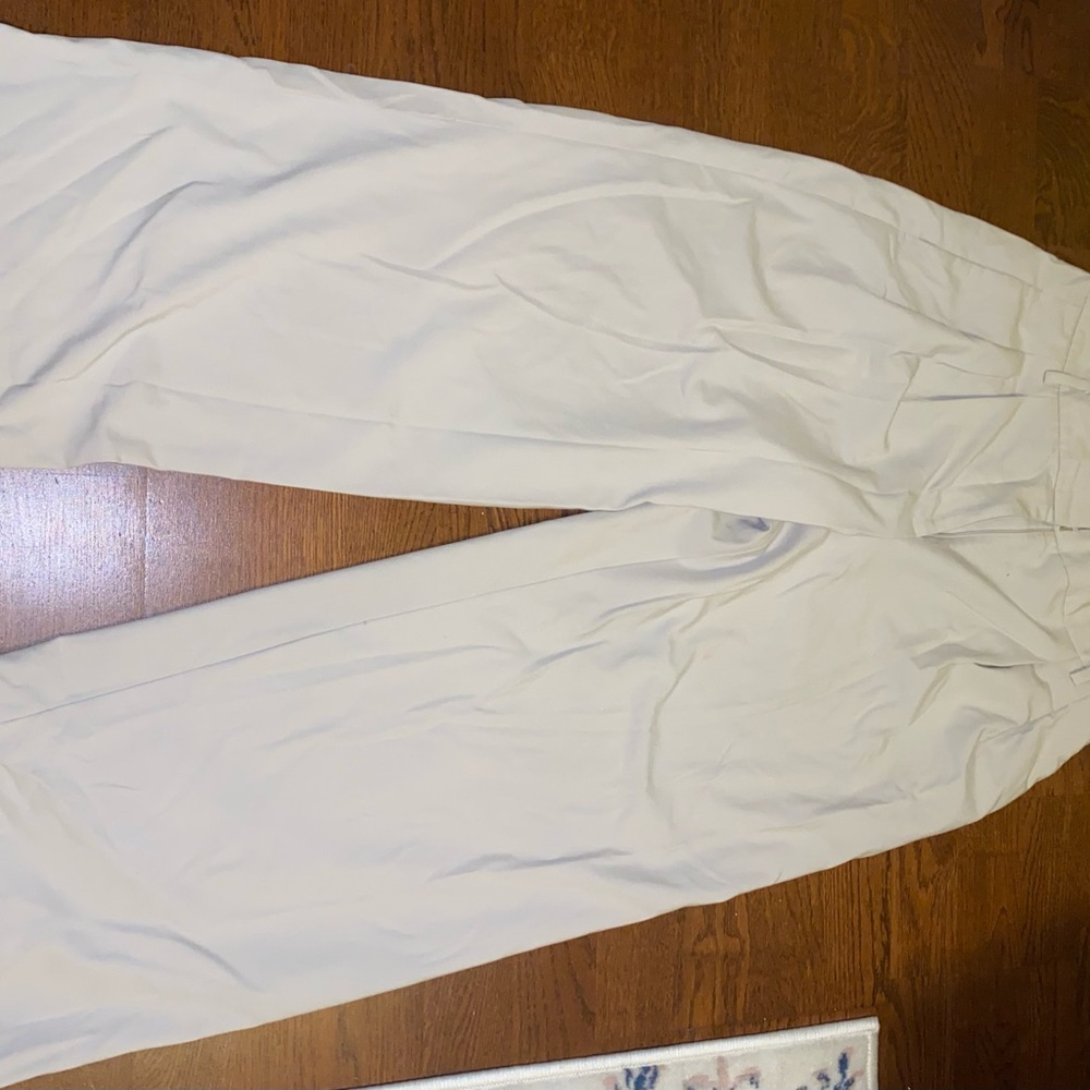 Ann Taylor Cream Wide Leg Pants